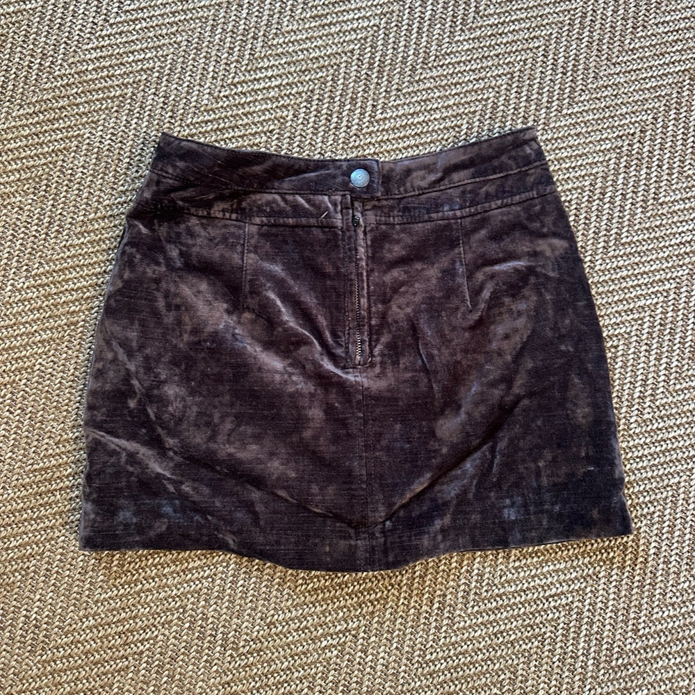 Crushed velvet Free people skirt